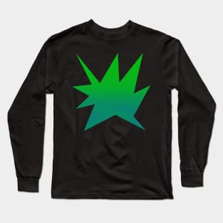 Halftone Starburst: A Neon-Infused Explosion of Style Long Sleeve T-Shirt